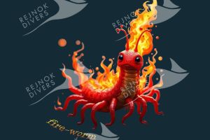Tričko dámské s potiskem - fire-worm