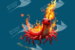 Tričko dámské s potiskem - fire-worm