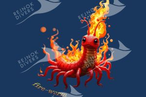 Tričko dámské s potiskem - fire-worm