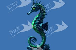 Tričko dámské s potiskem - mořský koník