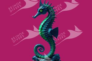 Tričko dámské s potiskem - mořský koník