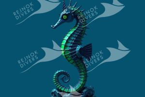 Tričko dámské s potiskem - mořský koník