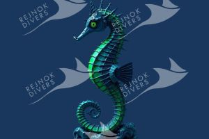 Tričko dámské s potiskem - mořský koník