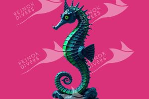 Tričko dámské s potiskem - mořský koník