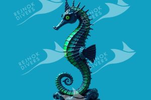 Tričko dámské s potiskem - mořský koník