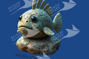 Tričko dámské s potiskem - stone-fish