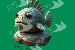 Tričko dámské s potiskem - stone-fish