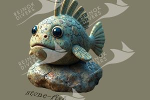 Tričko dámské s potiskem - stone-fish