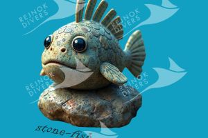 Tričko dámské s potiskem - stone-fish