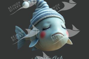 Tričko pánské s potiskem - moon-fish