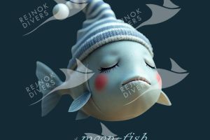 Tričko pánské s potiskem - moon-fish