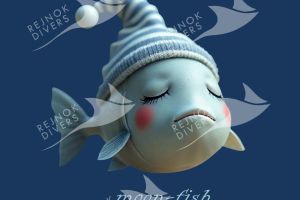 Tričko dámské s potiskem - moon-fish