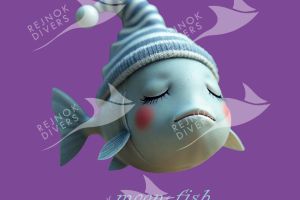 Tričko dámské s potiskem - moon-fish